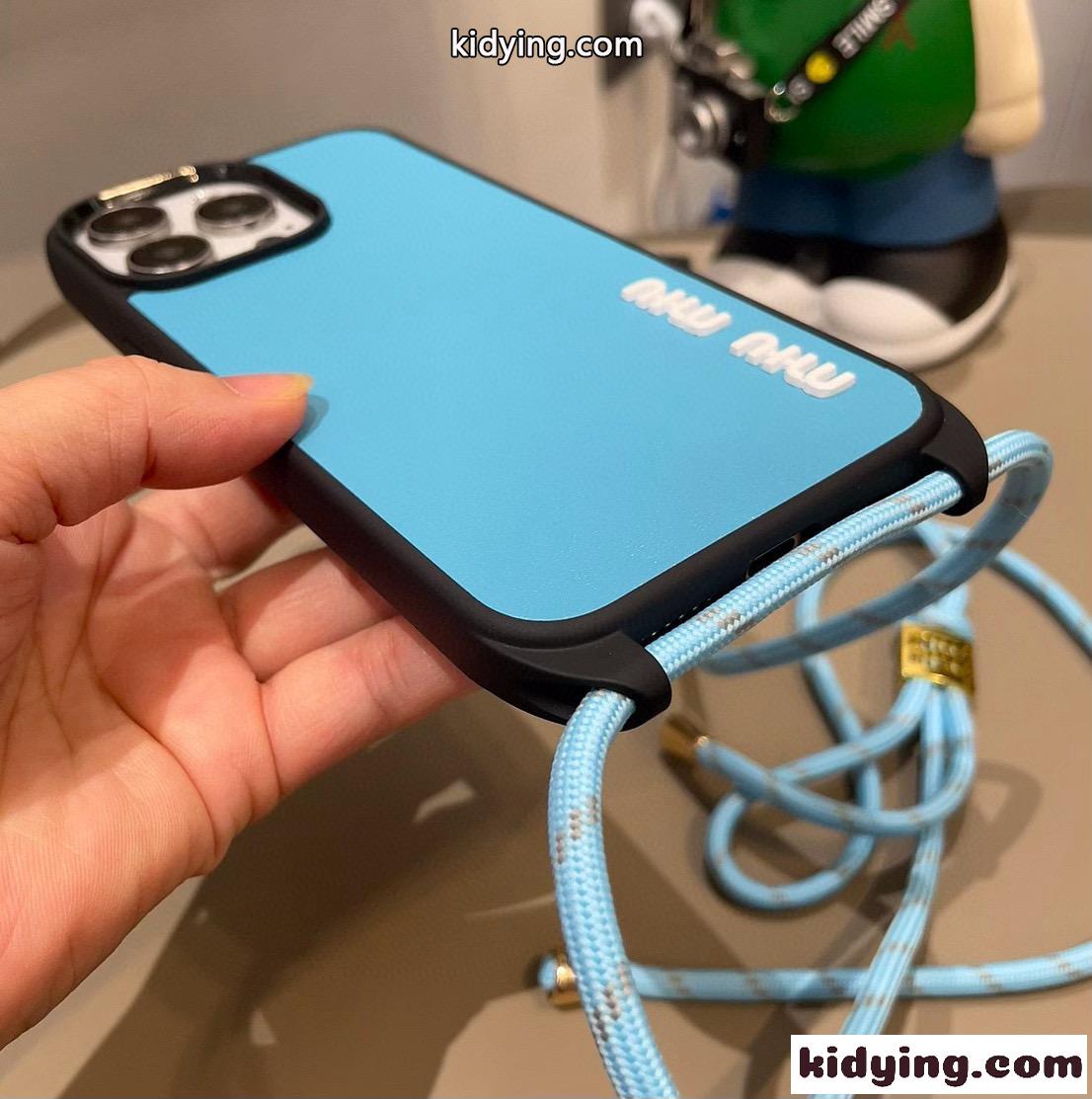 シンプル 上品 スマホケース ミュウミュウ アイフォンケース 偽物 iPhone16-4