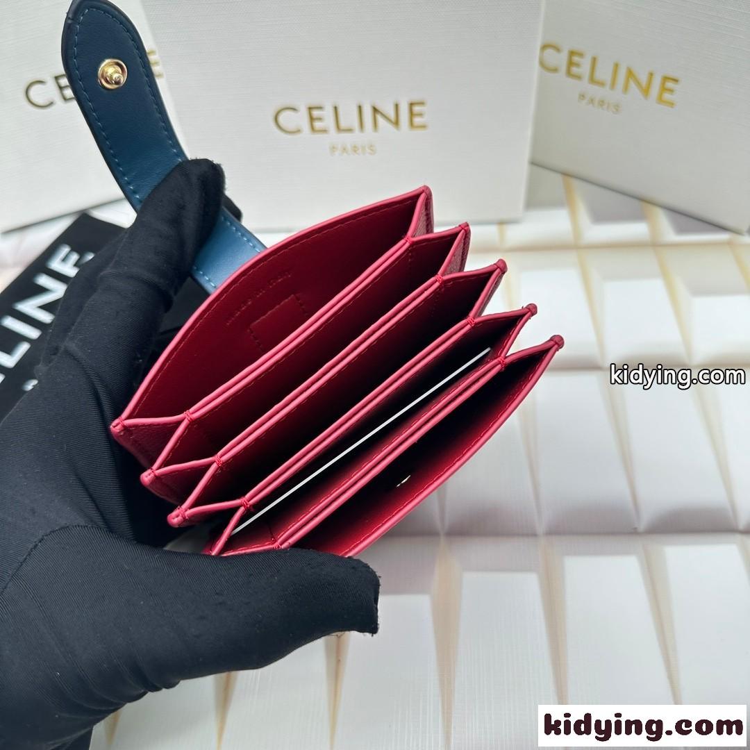 セリーヌ CELINE アコーディオン カードホルダー コピー 人気 ロゴ-3