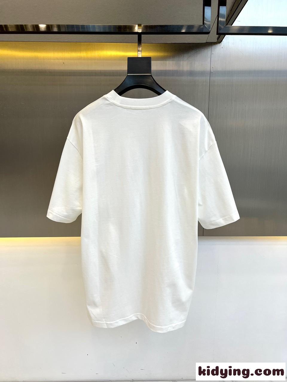 快適 ゆったり トムブラウン 半袖Tシャツ コピー コットンTシャツ ホワイト-4