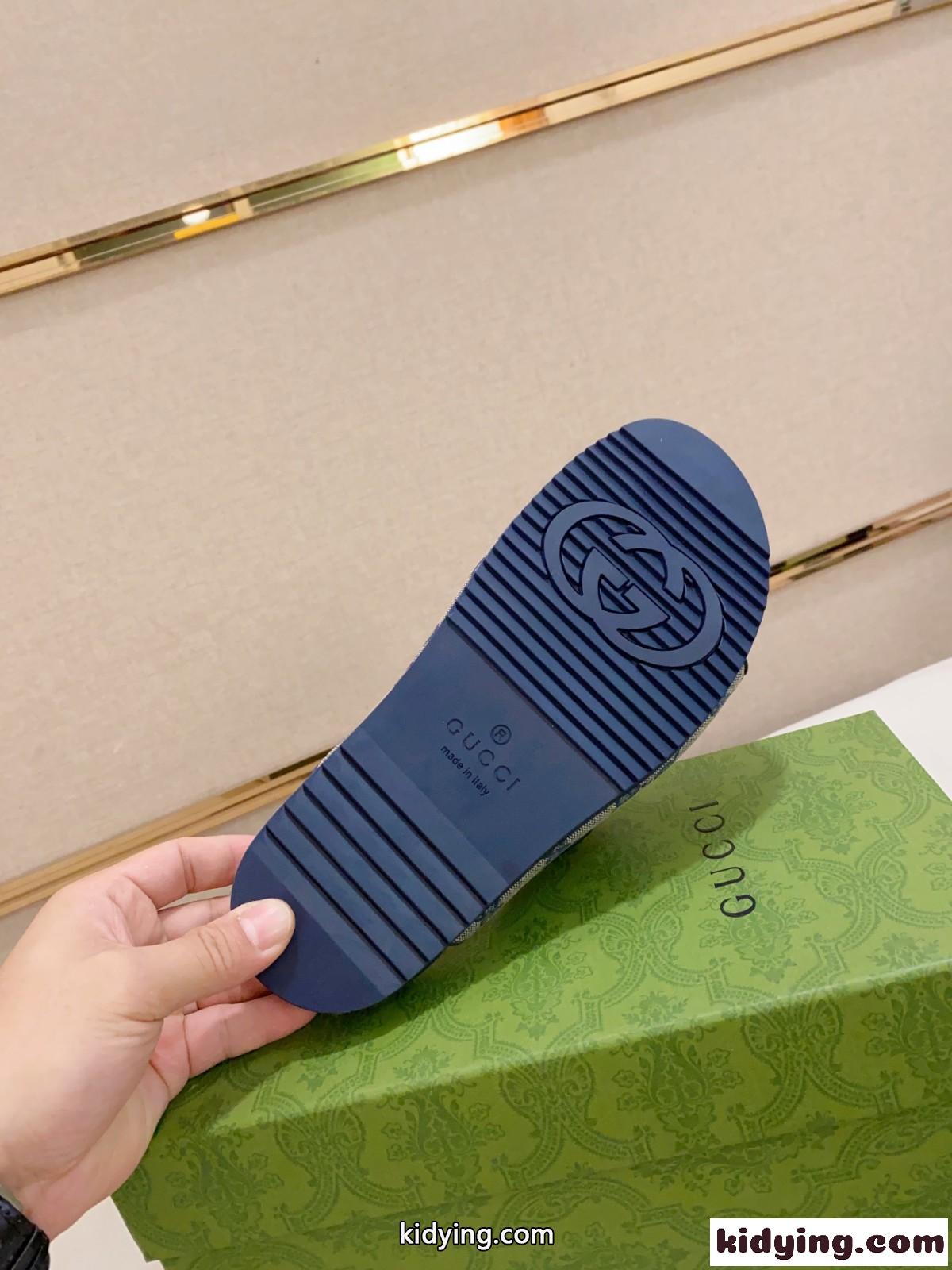 ストラップ付き メンズ スライドサンダル グッチ サンダル コピー GGキャンバス-4