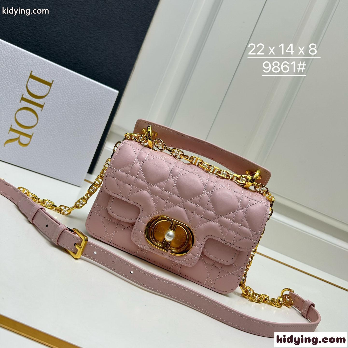 Dior Jolie トップハンドルバッグ スモール クリスチャン・ディオール バッグ コピー ピンク-1