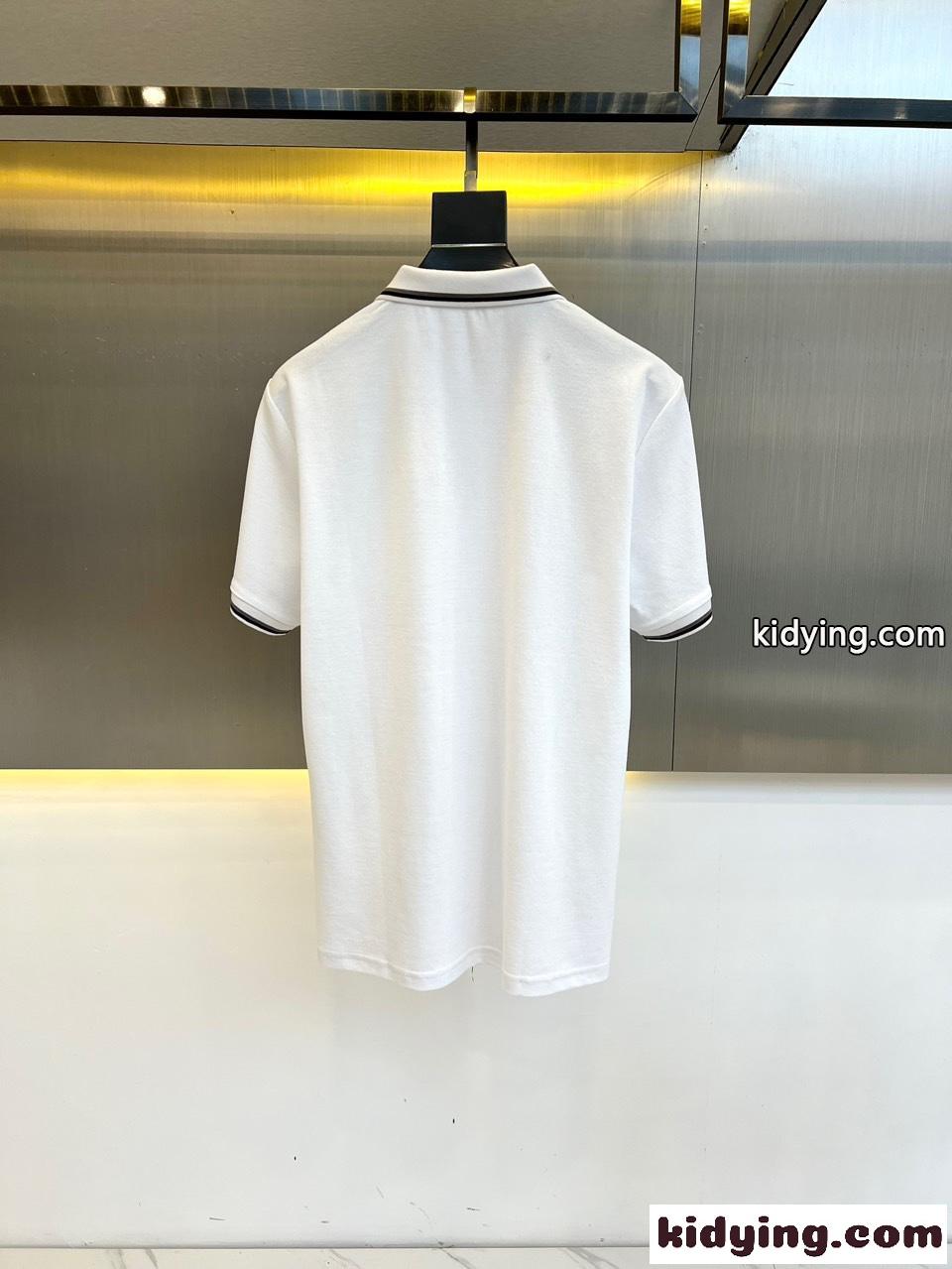 カジュアル サルヴァトーレ・フェラガモ 半袖Tシャツ コピー ポロシャツ ホワイト-4