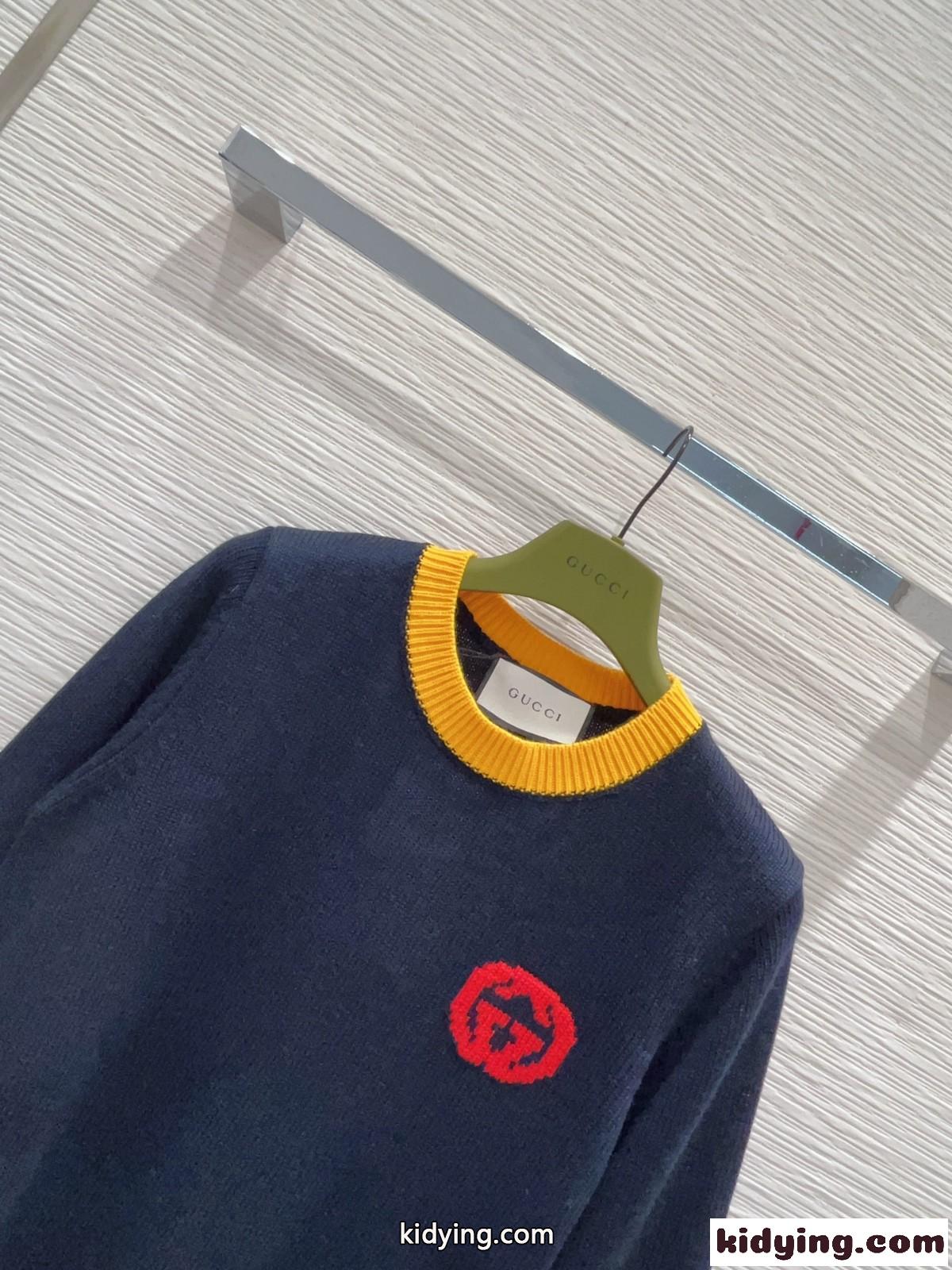 グッチ セーター 偽物 長袖 ロゴ おしゃれ 合わせやすい クルーネック-1