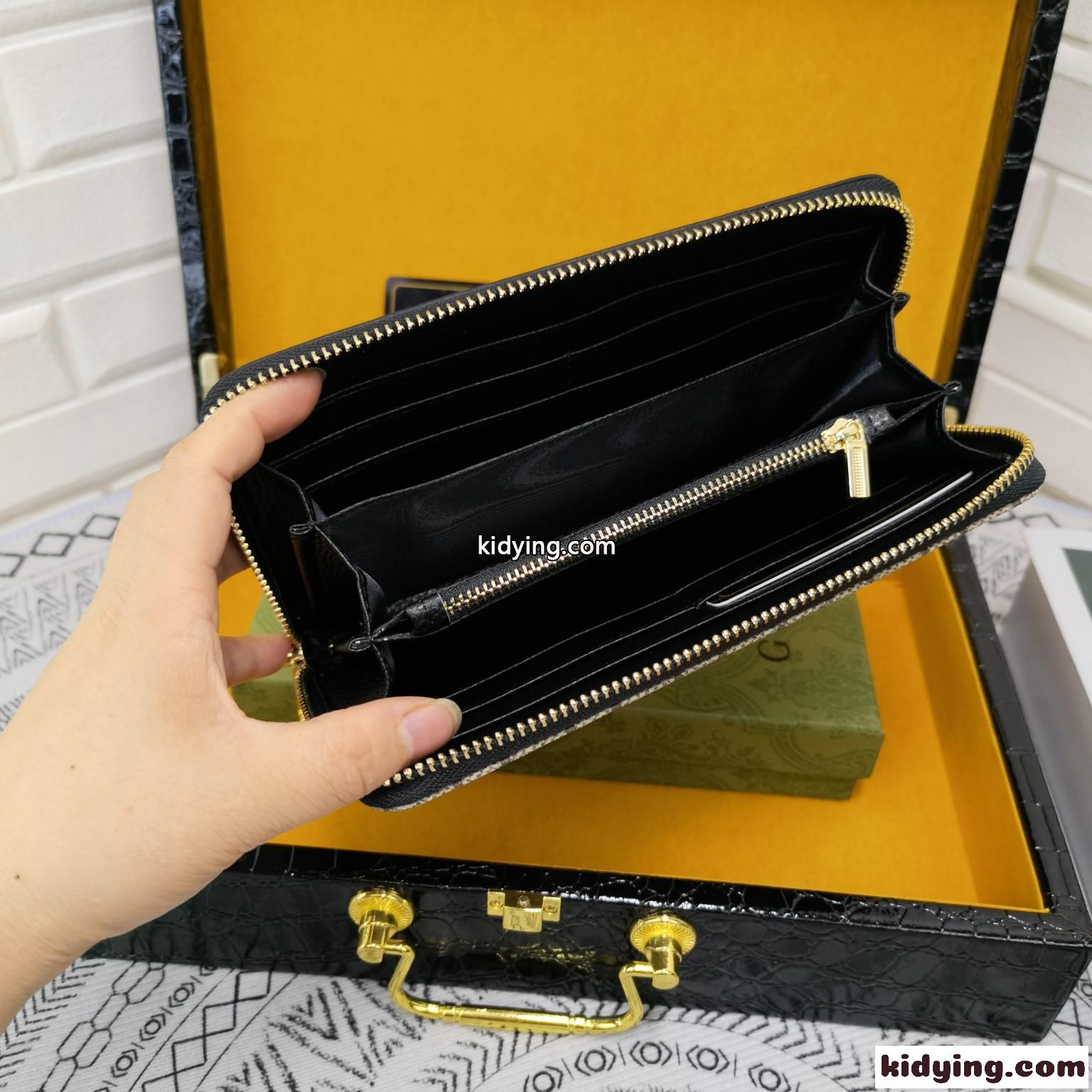 おしゃれ 定番 人気 ラウンド ファスナー グッチ 財布 コピー 長財布 ウォレット-3