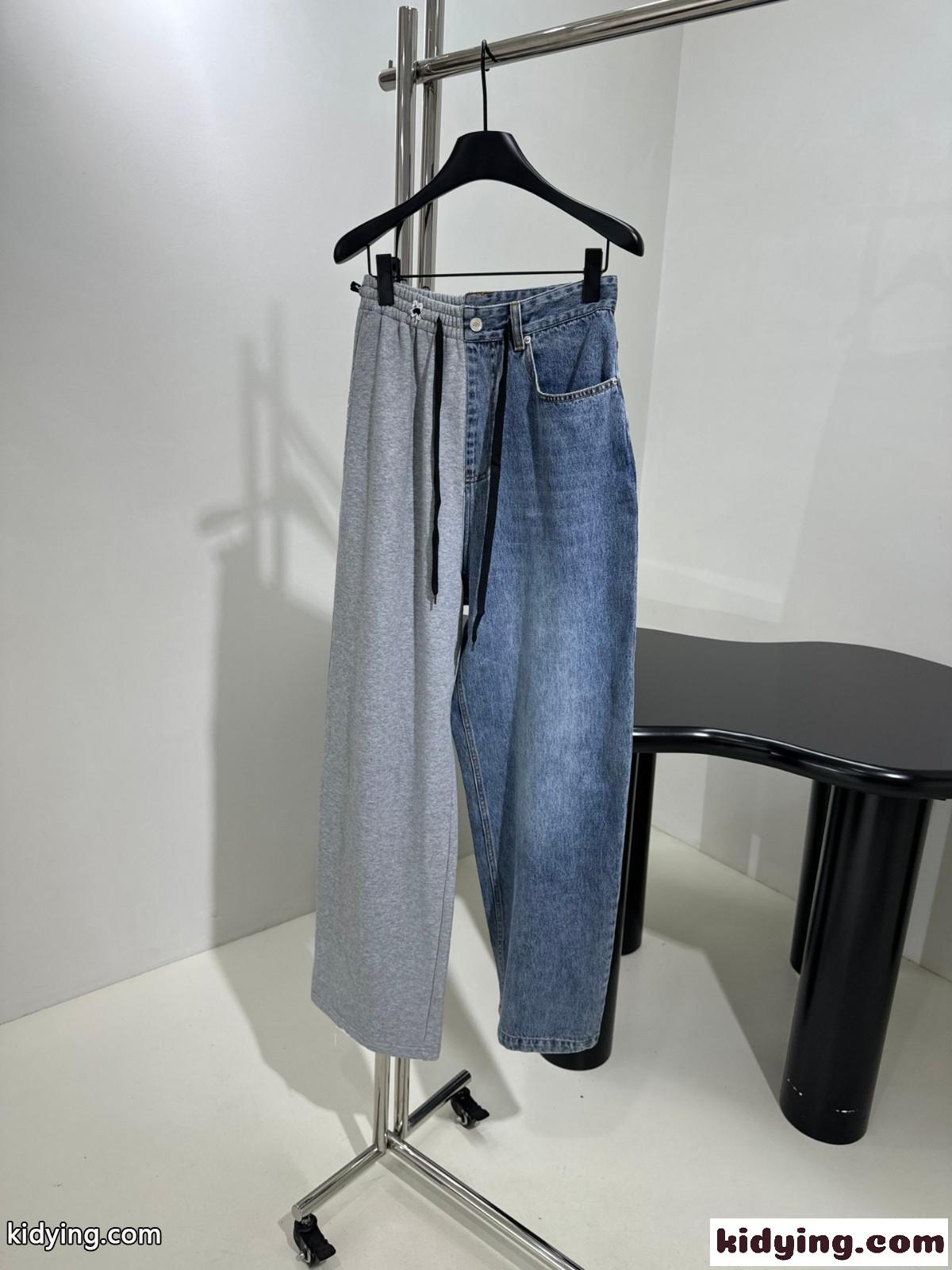 お洒落 切り替え カジュアルパンツ バレンシアガ パンツ コピー ユニセックス-0