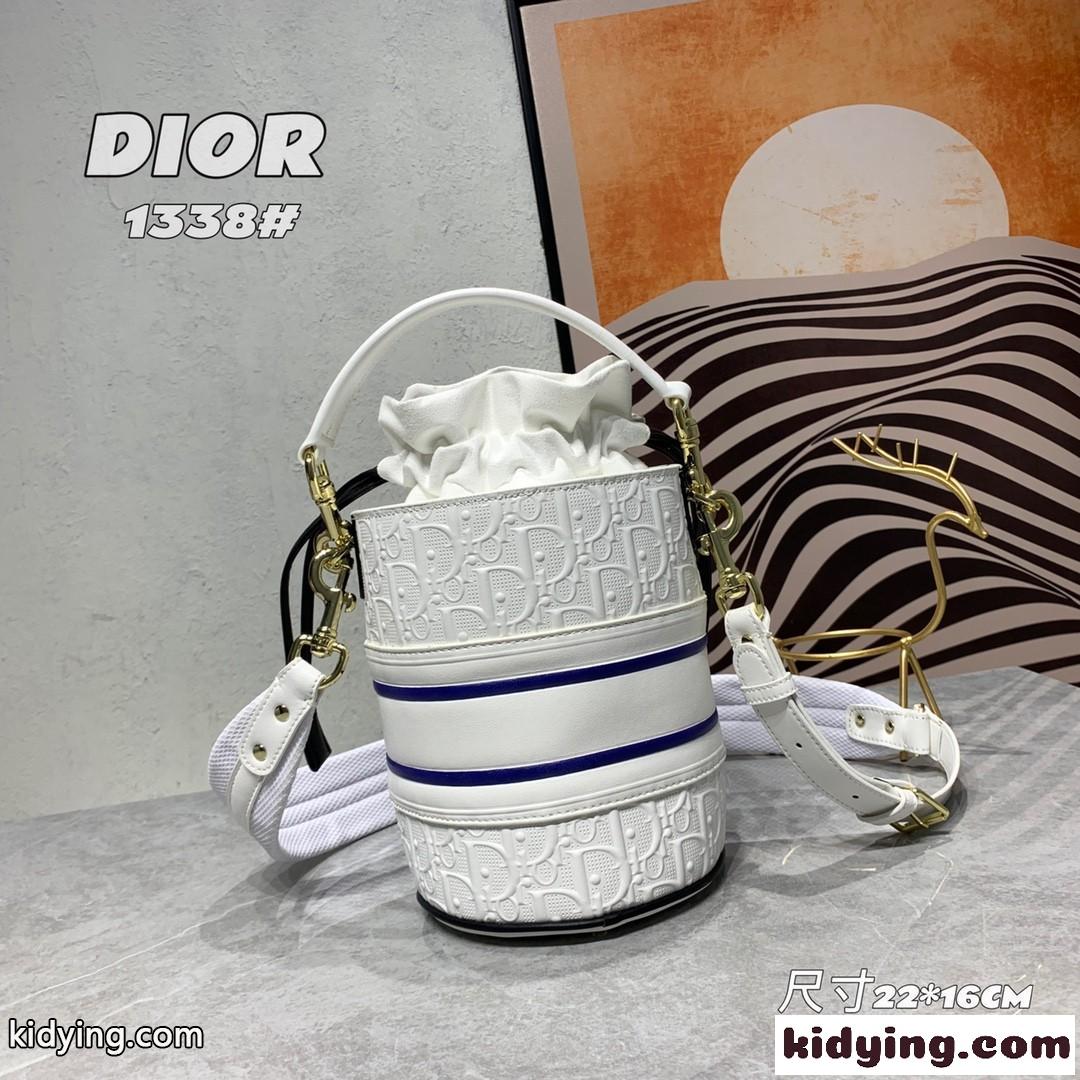 新作 LADY DIOR VIBE マイクロバケットバッグ クリスチャン・ディオール バッグ コピー エンボス ショルダーバッグ-1