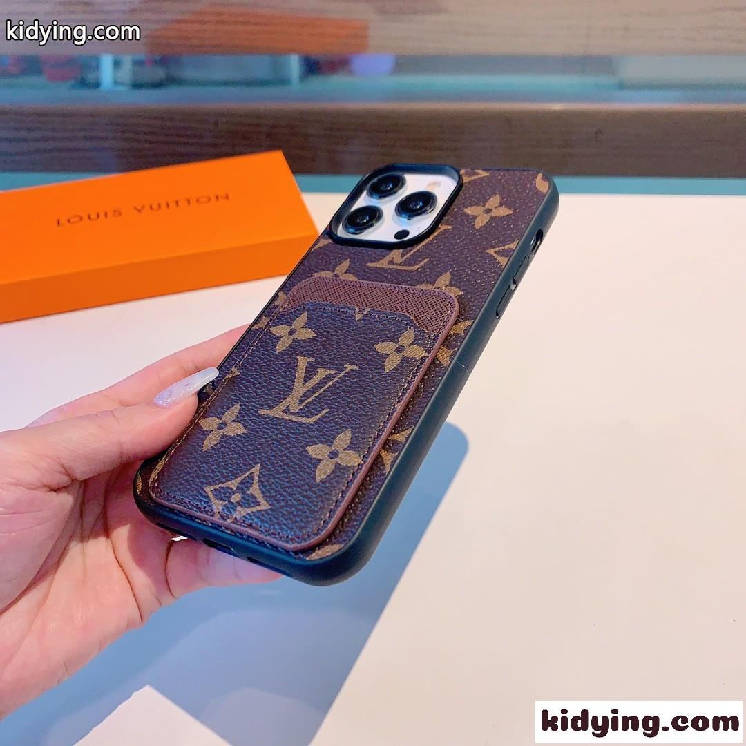 ルイ・ヴィトン アイフォンケース コピー おしゃれ モノグラム柄 カード収納 スマホケース-4