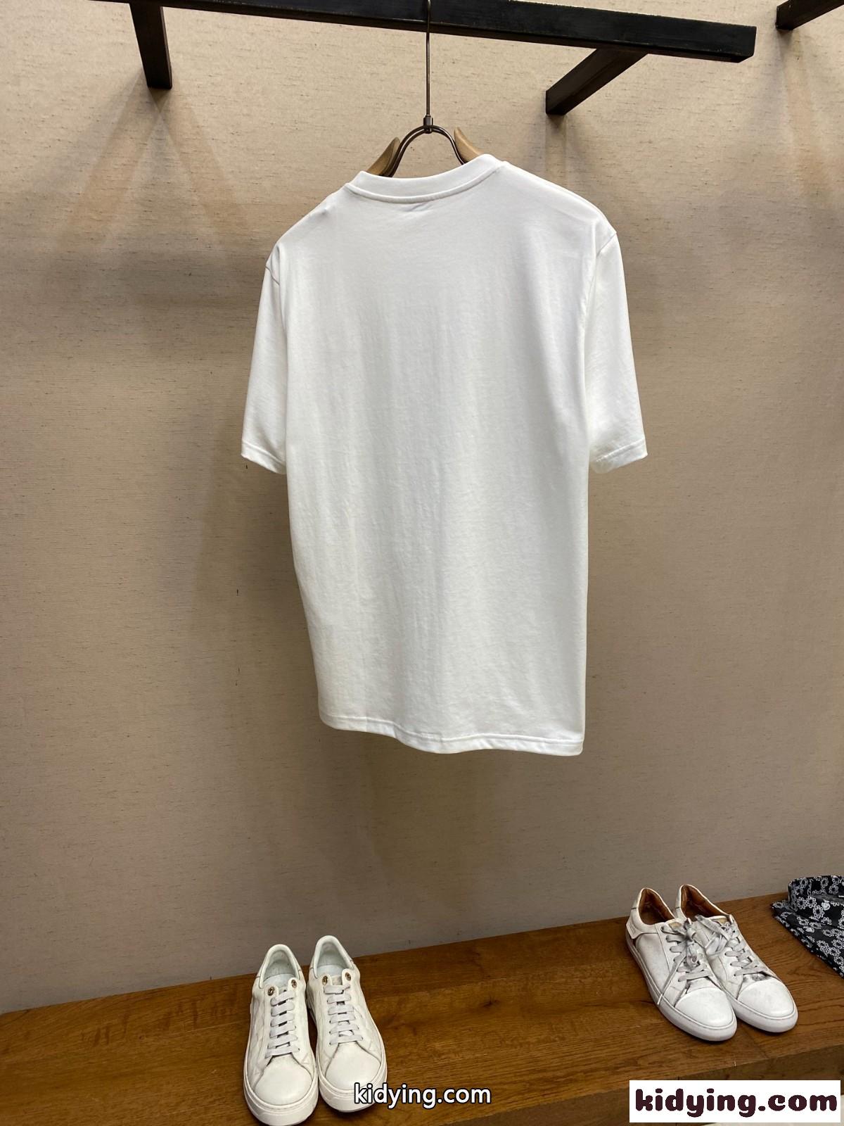 定番 カジュアル モンクレール Tシャツ コピー プリント 半袖Tシャツ ホワイト-2