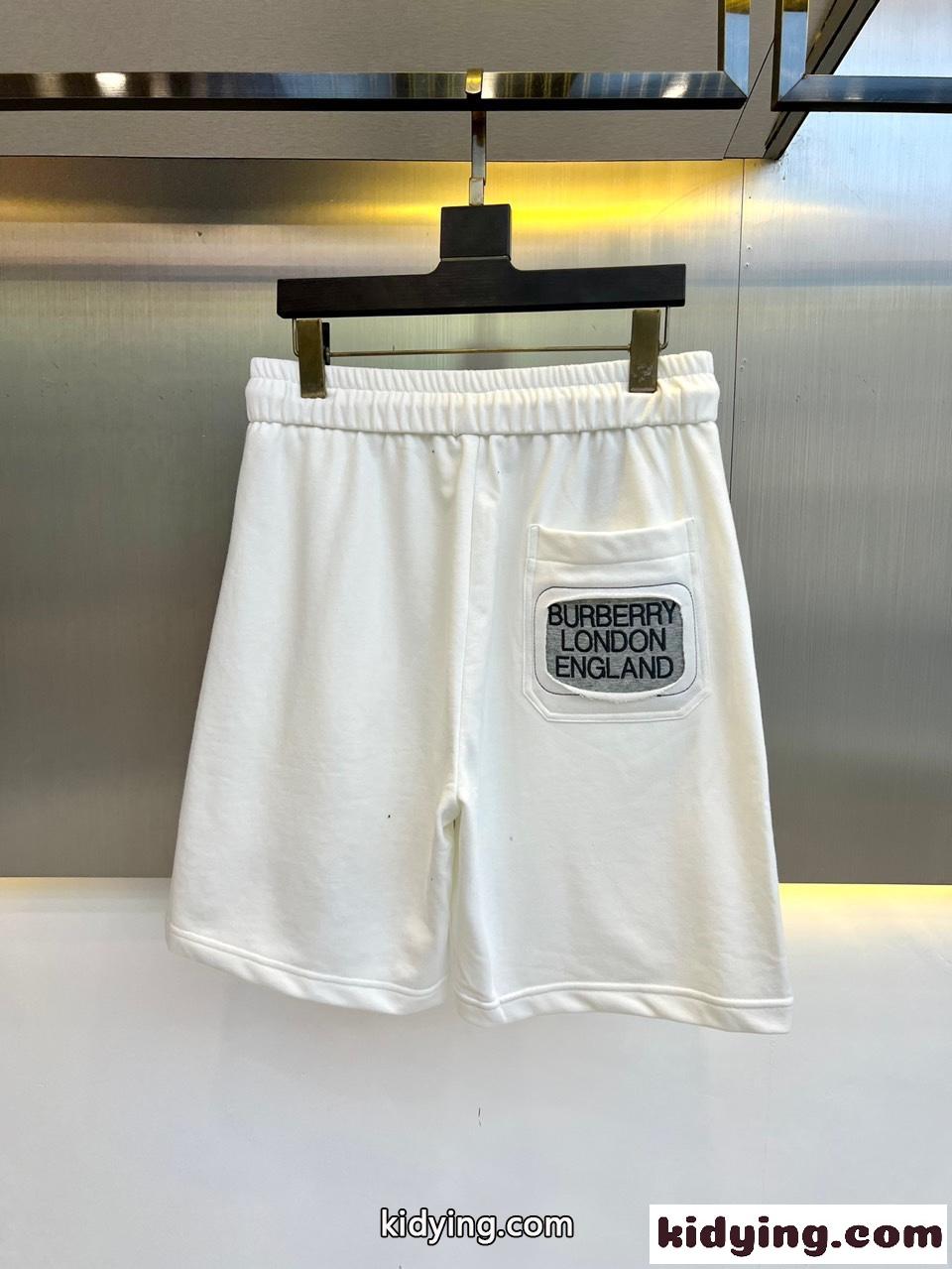バーバリー パンツ コピー メンズ 春夏 定番 カジュアル ショートパンツ ショーツ ホワイト-1