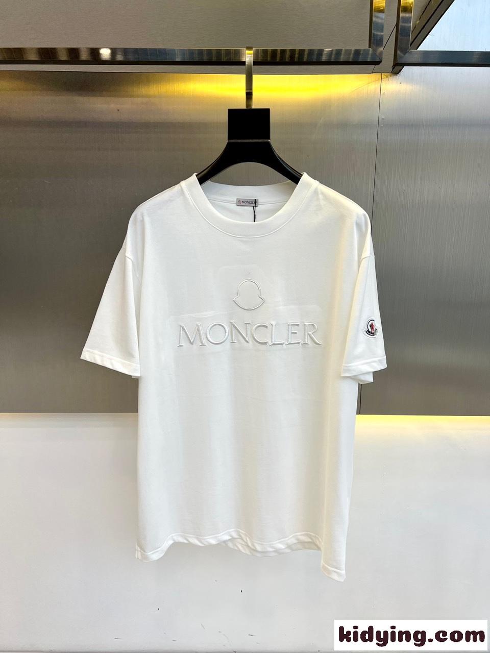 モンクレール Tシャツ コピー クラシック 合わせやすい 半袖Tシャツ ホワイト-0