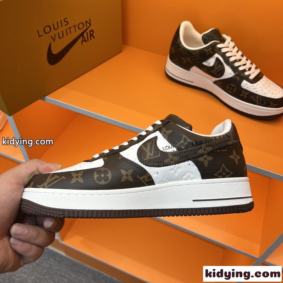 おしゃれ 人気 LV x OFF-WHITE x Nike メンズ オフホワイト スニーカー コピー ベーシック スポーツシューズ-2