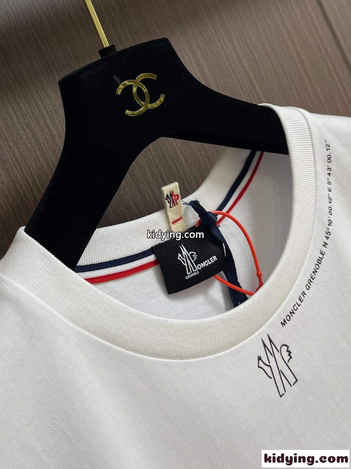 シンプル モンクレール Tシャツ コピー カジュアル クルーネック 半袖Tシャツ-2
