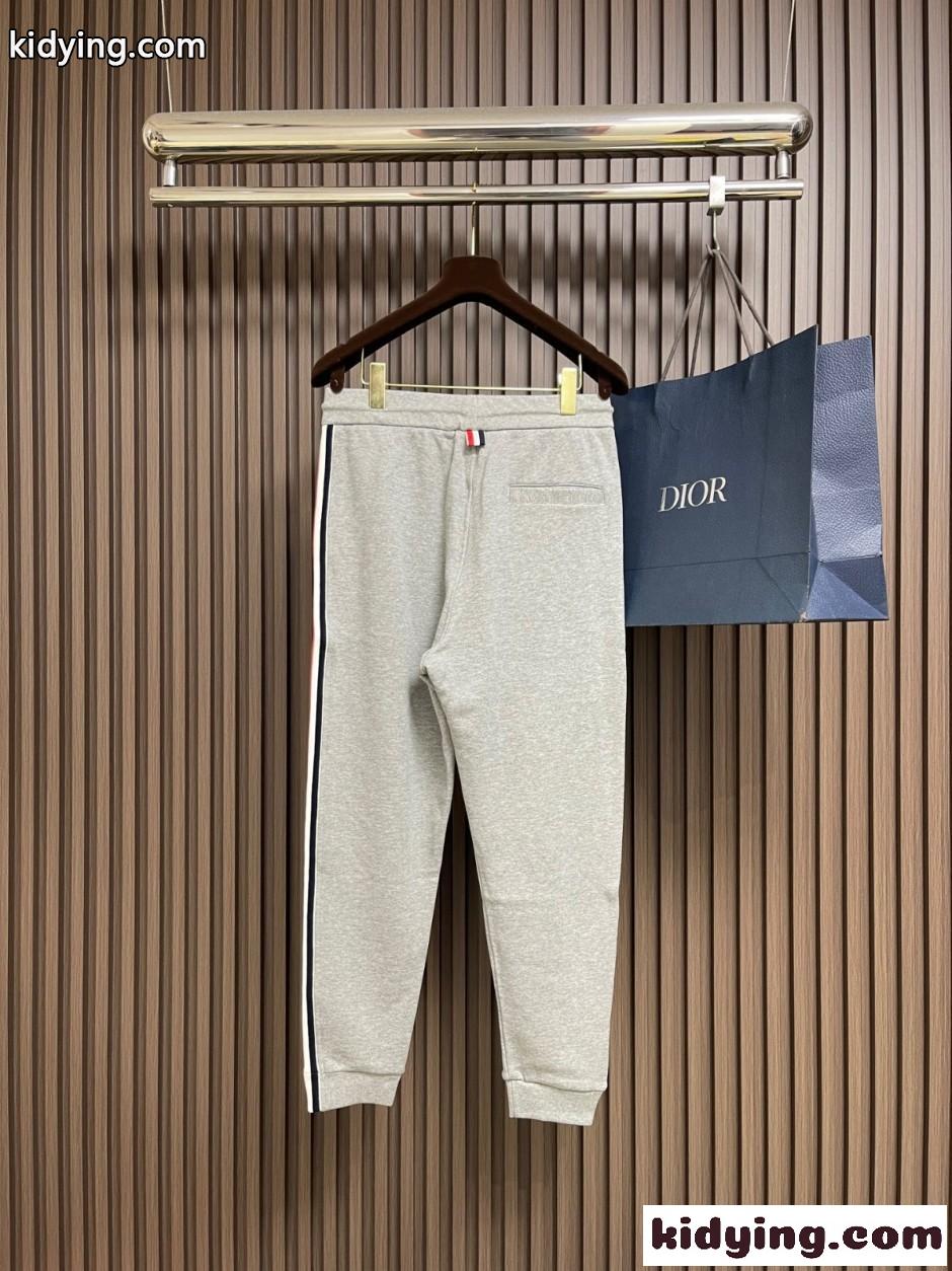 カジュアル サイドライン スウェットパンツ トムブラウン パンツ 偽物 グレー-2