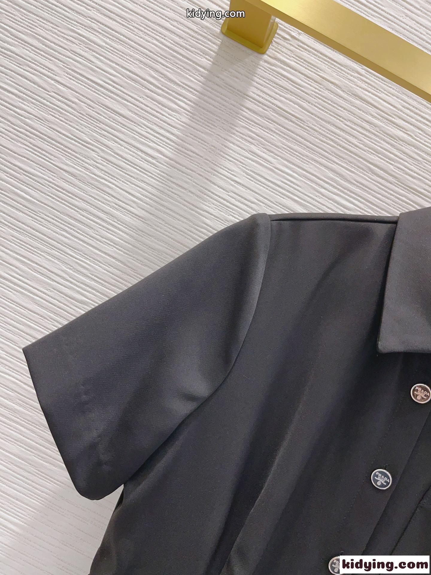 プラダ ワンピース コピー レディース 定番 おしゃれ 半袖 シャツドレス-4