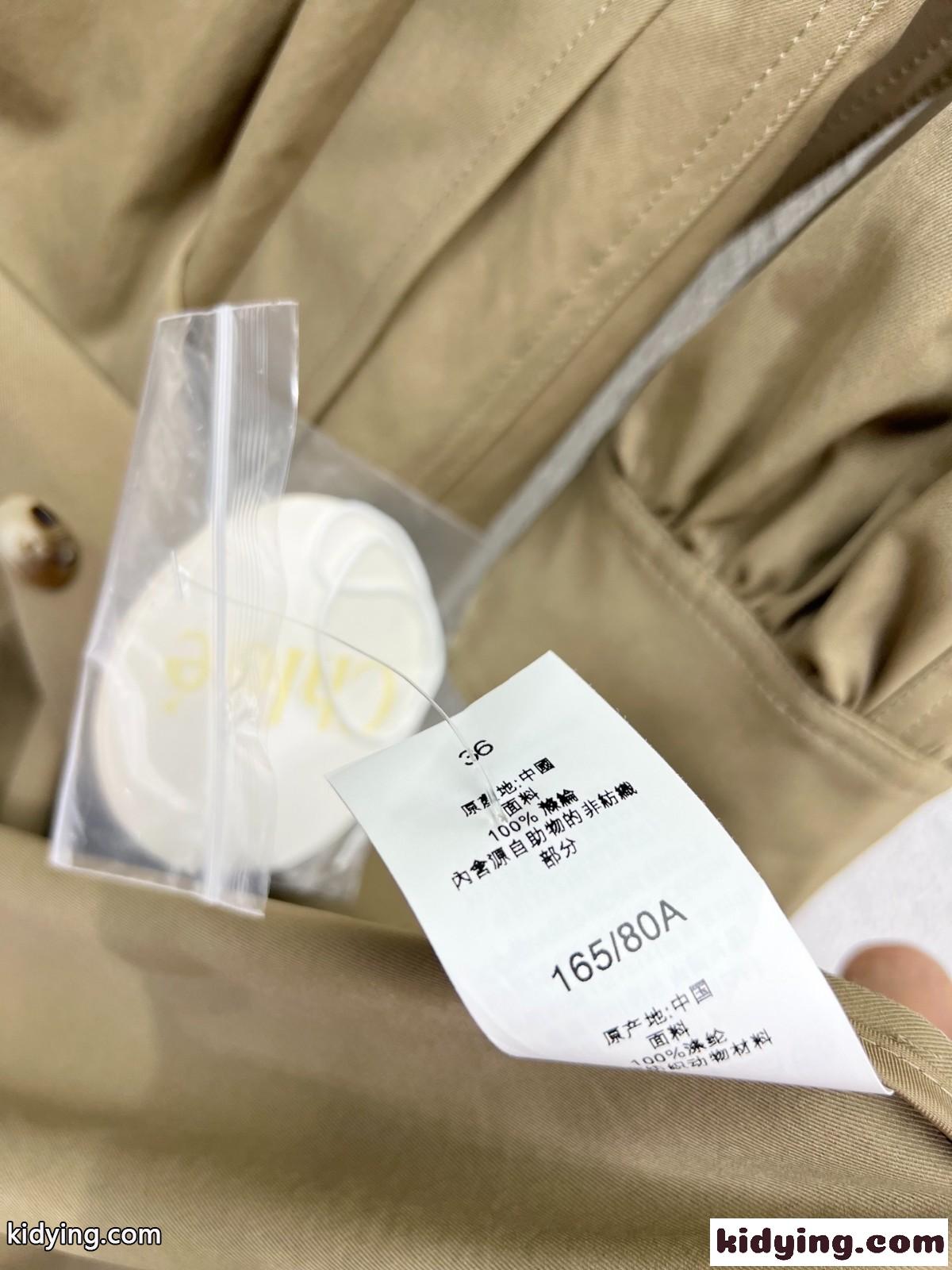 定番 レディース ロングトレンチコート クロエ ジャケット コピー カーキ-4