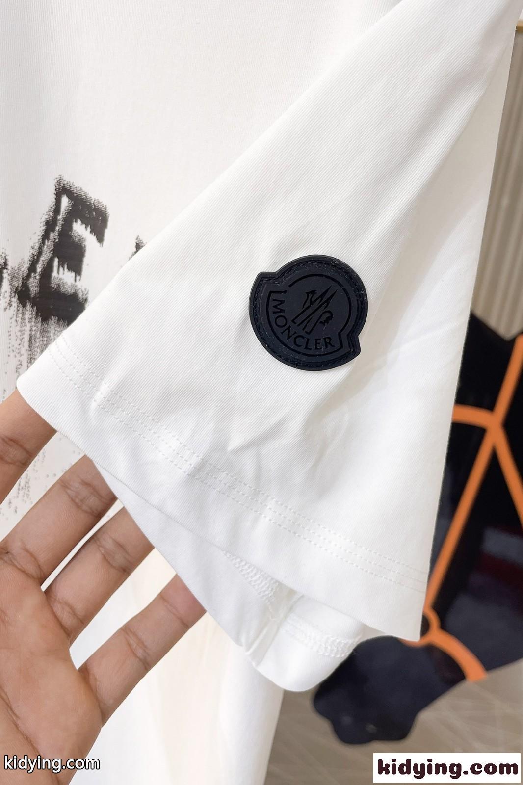 3色あり モンクレール 半袖Tシャツ コピー 定番 合わせやすい ロゴ クルーネック-5
