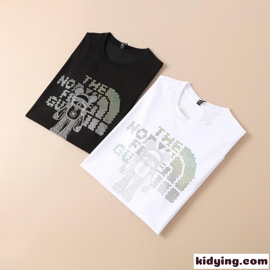 大人気 GUCCI×THE NORTH FACE グッチ Tシャツ コピー メンズ 半袖 メンズ クールネック カジュアル 定番 ホワイト ブラック-0