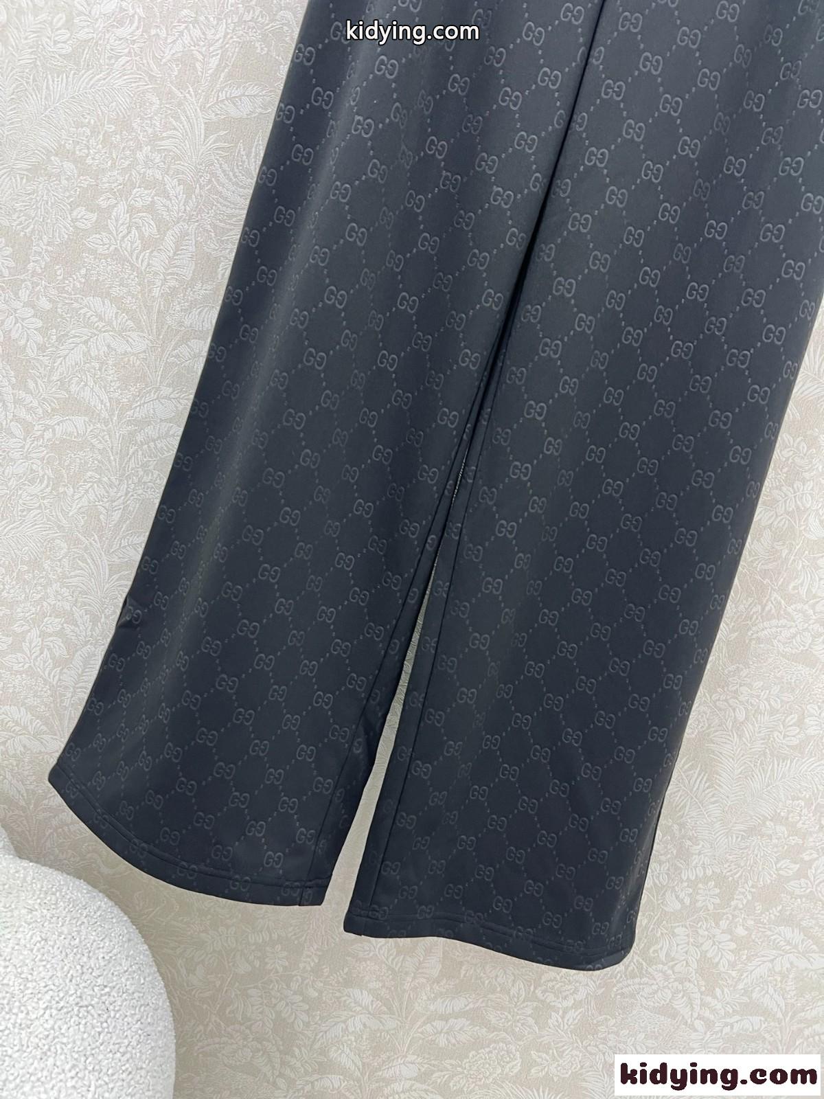 上品 カジュアル GG ロングパンツ グッチ パンツ コピー レディース ブラック-4