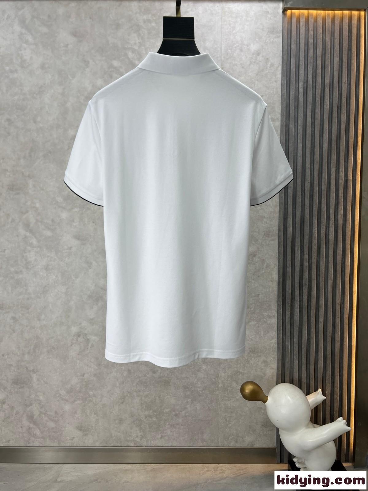 カジュアル メンズ ポロシャツ エルメネジルド・ゼニア 半袖Tシャツ コピー ホワイト-1