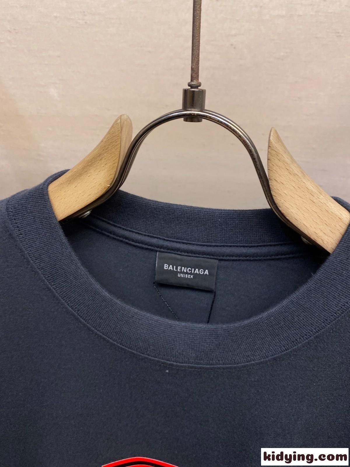 バレンシアガ パッチハンドル 半袖Tシャツ コピー ユニセックス オーバーサイズ-0