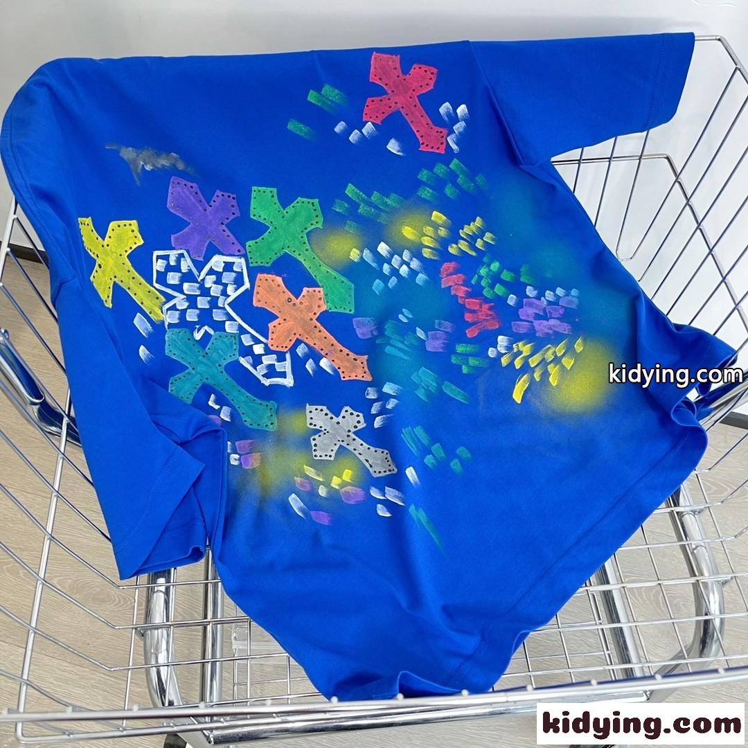 今季流行り ゆったり ユニセックス ストリート系 クロムハーツ tシャツ コピー ロゴ 3色あり カジュアル おしゃれ-2