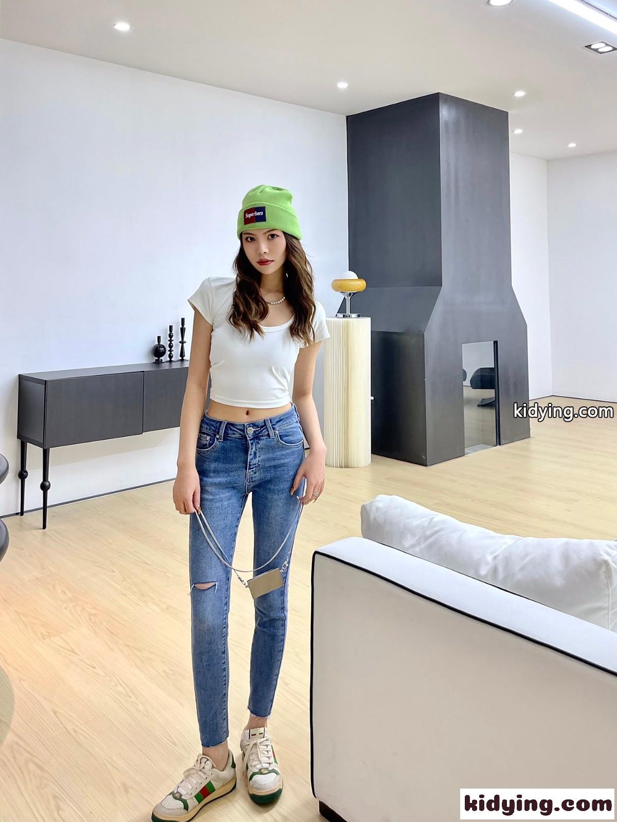 春夏 人気 定番 着痩せ 合わせやすい クロムハーツ ジーンズ コピー レディース スキニー デニムパンツ-6