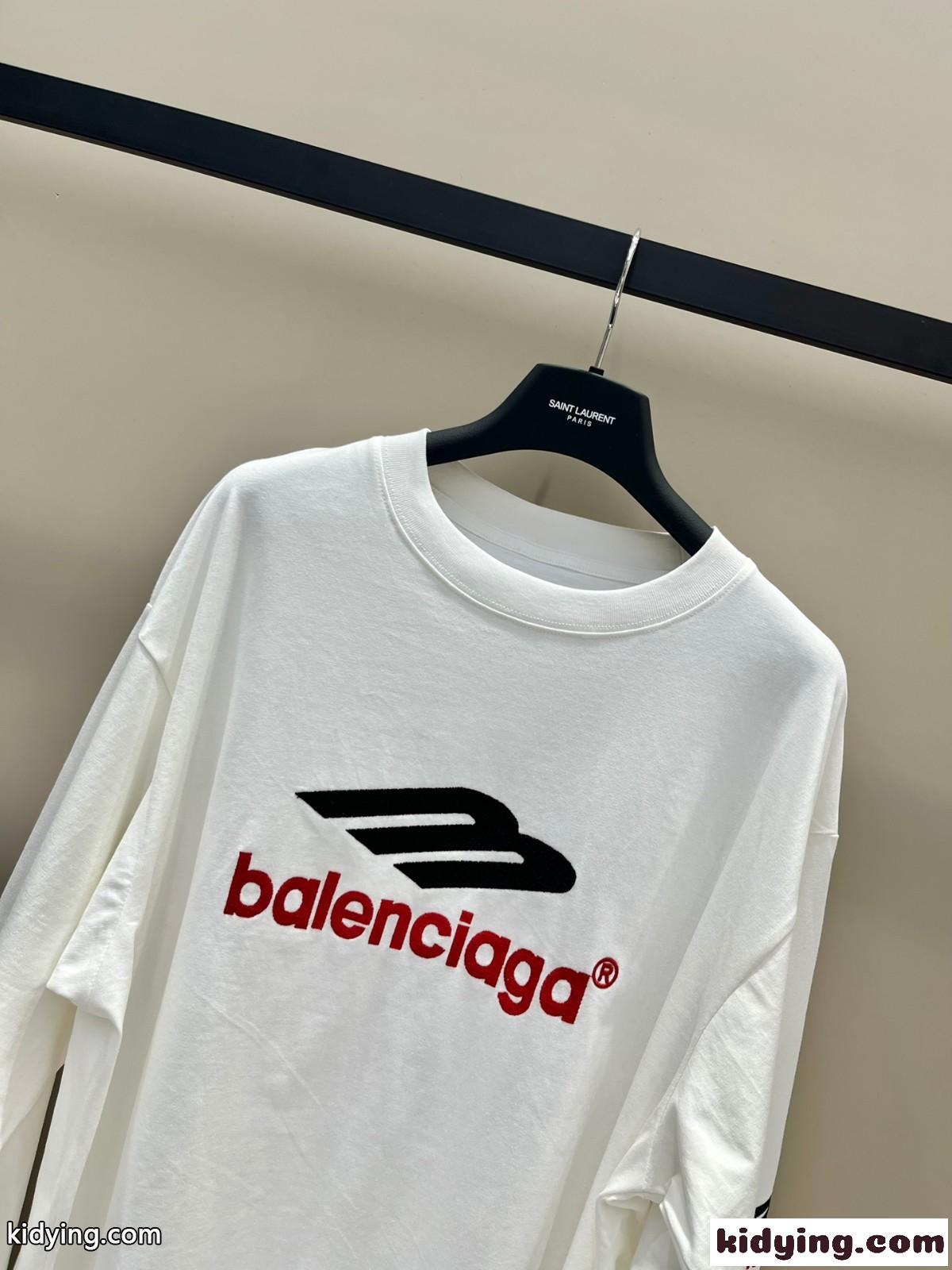 おしゃれ 人気 バレンシアガ 3B SPORTS ICON ロングスリーブ Tシャツ コピー コピー-2