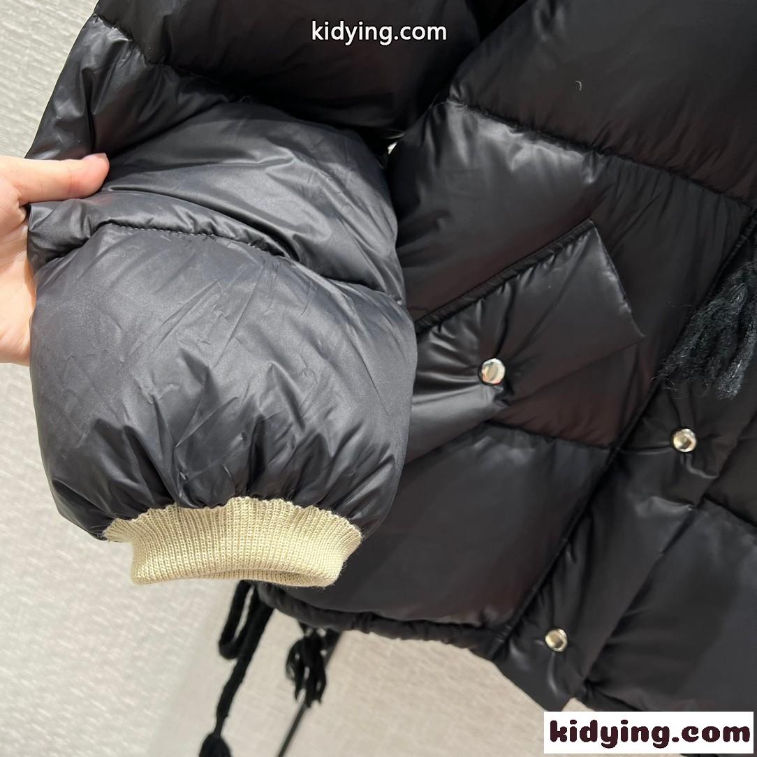 MONCLER 1952 ショート モンクレール ダウンジャケット コピー フード付 カジュアル アウター ブラック-3