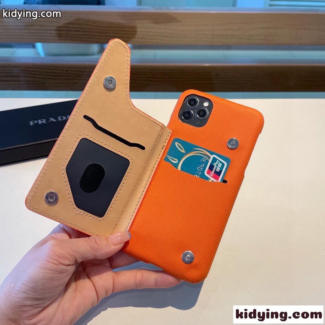 シンプル 上品 カード収納 プラダ スマホケース コピー アイフォンケース-2