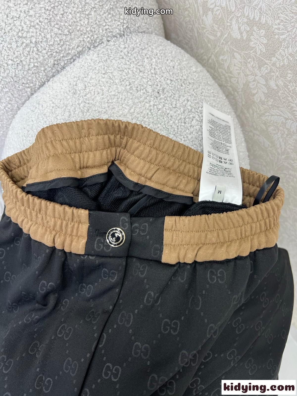 上品 カジュアル GG ロングパンツ グッチ パンツ コピー レディース ブラック-2