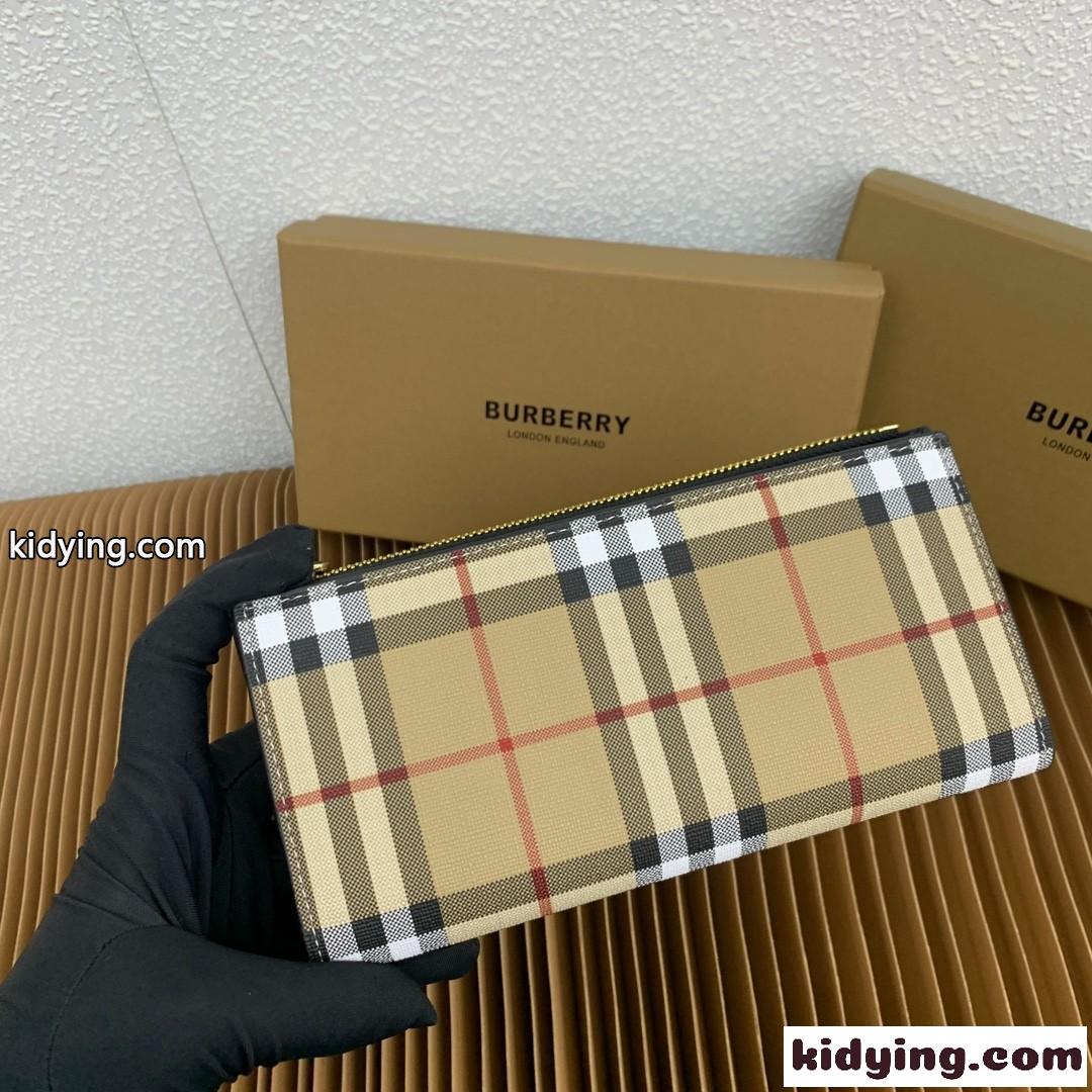 ラージ チェック バイフォールドウォレット バーバリー 財布 コピー ブラック-2