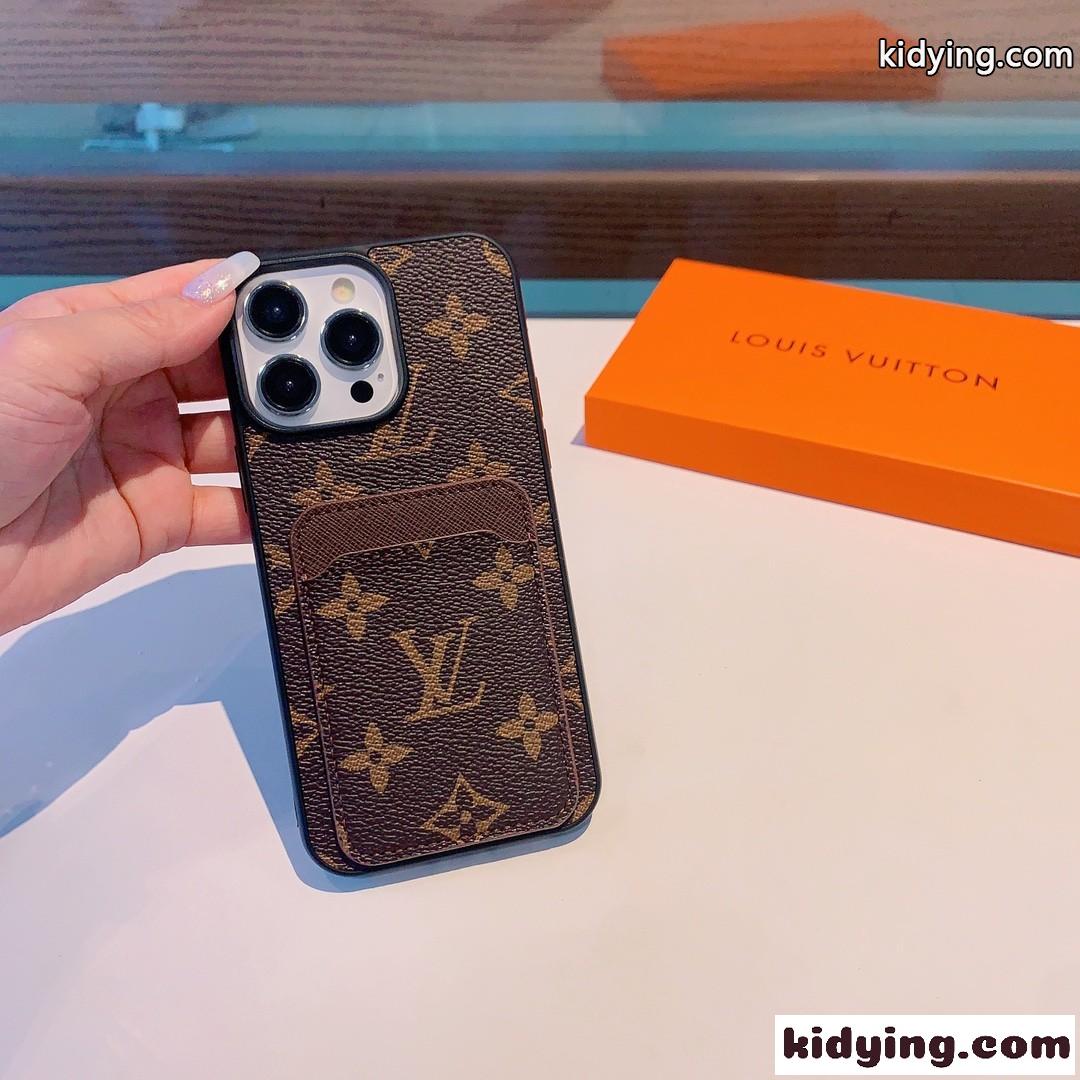 ルイ・ヴィトン アイフォンケース コピー おしゃれ モノグラム柄 カード収納 スマホケース-2