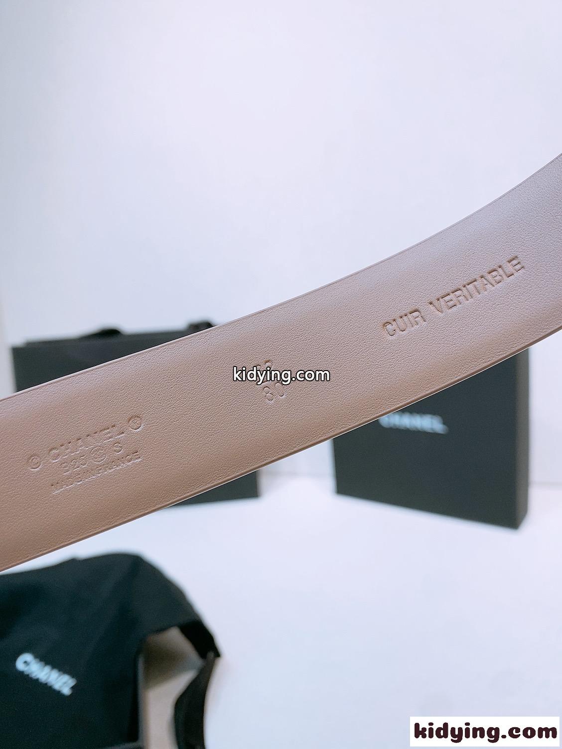 シンプル 合わせやすい シャネル ベルト コピー レザーベルト 30mm ピンク-4