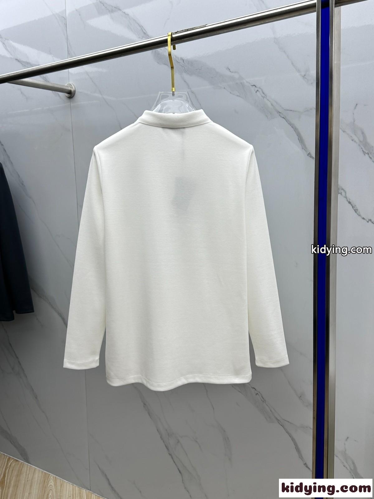 大人 カジュアル ロゴパッチ コットンピケ 長袖 ポロシャツ ドルチェ&ガッバーナ Tシャツ コピー ホワイト-4