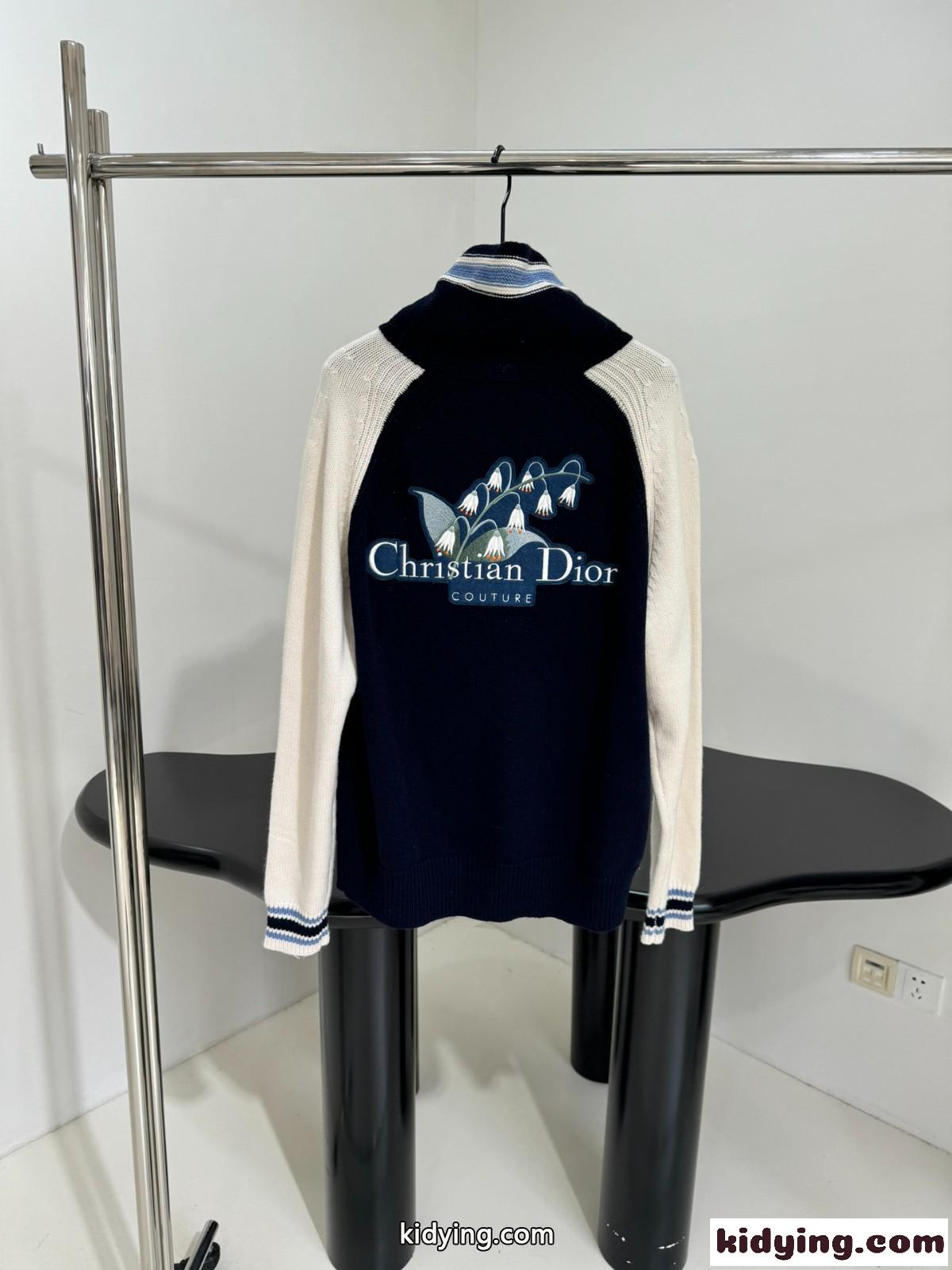 Christian Dior Couture Lily of the Valley カレッジカーディガン クリスチャン・ディオール コピー ユニセックス-1