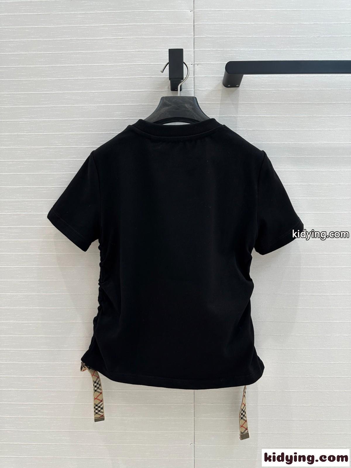 バーバリー フェスティバル コットンTシャツ スーパーコピー ブラック-4