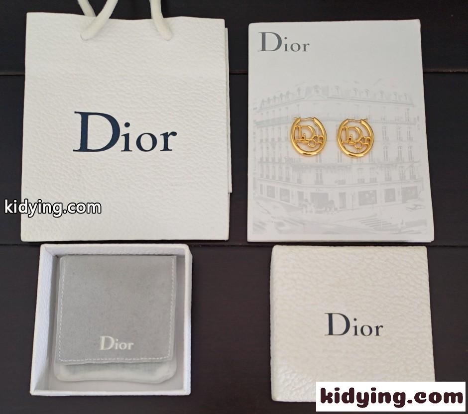 Dior Oblique フープピアス クリスチャン・ディオール イヤリング 偽物-0
