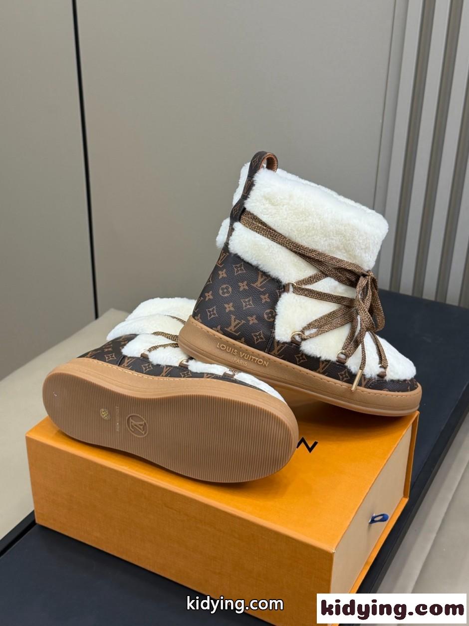LV クラウド レースアップ アンクルブーツスニーカー ルイ・ヴィトン スーパーコピー-3