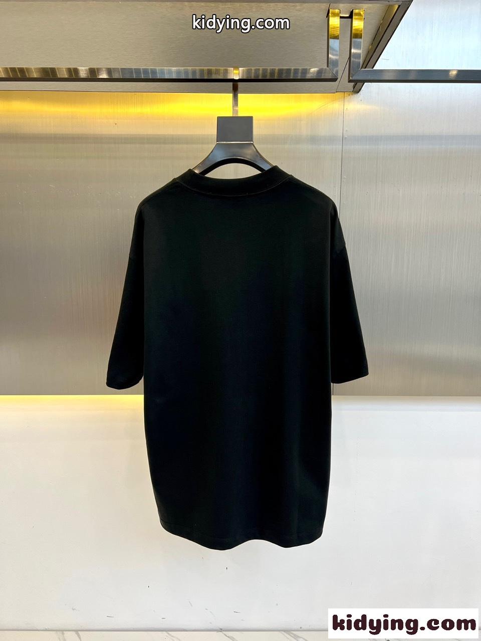 リラックス 半袖Tシャツ グッチ Tシャツ コピー ロゴプリント ブラック-3