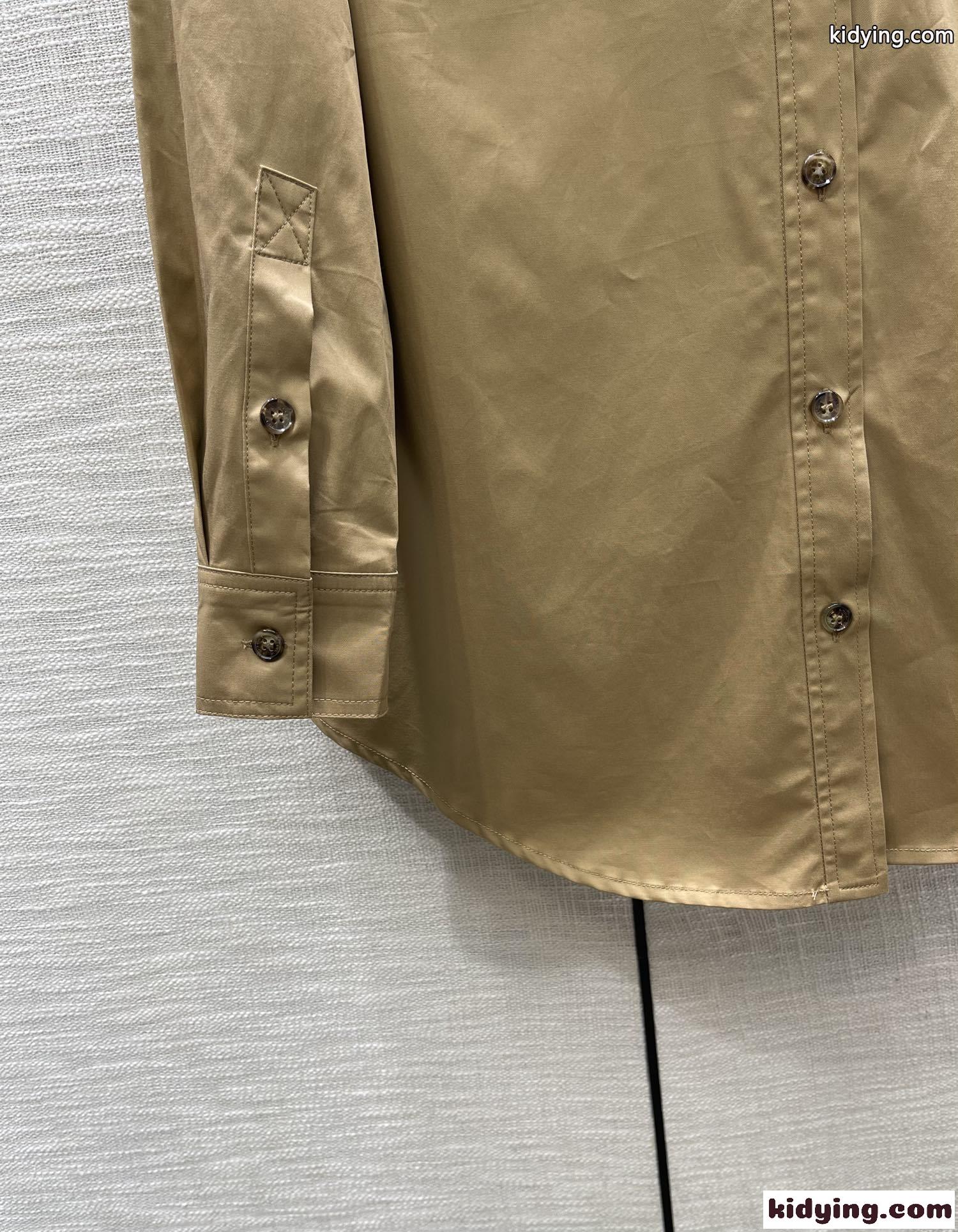 カジュアル ゆったり コットンシャツ バーバリー シャツ コピー 長袖 春夏 ファッション-1