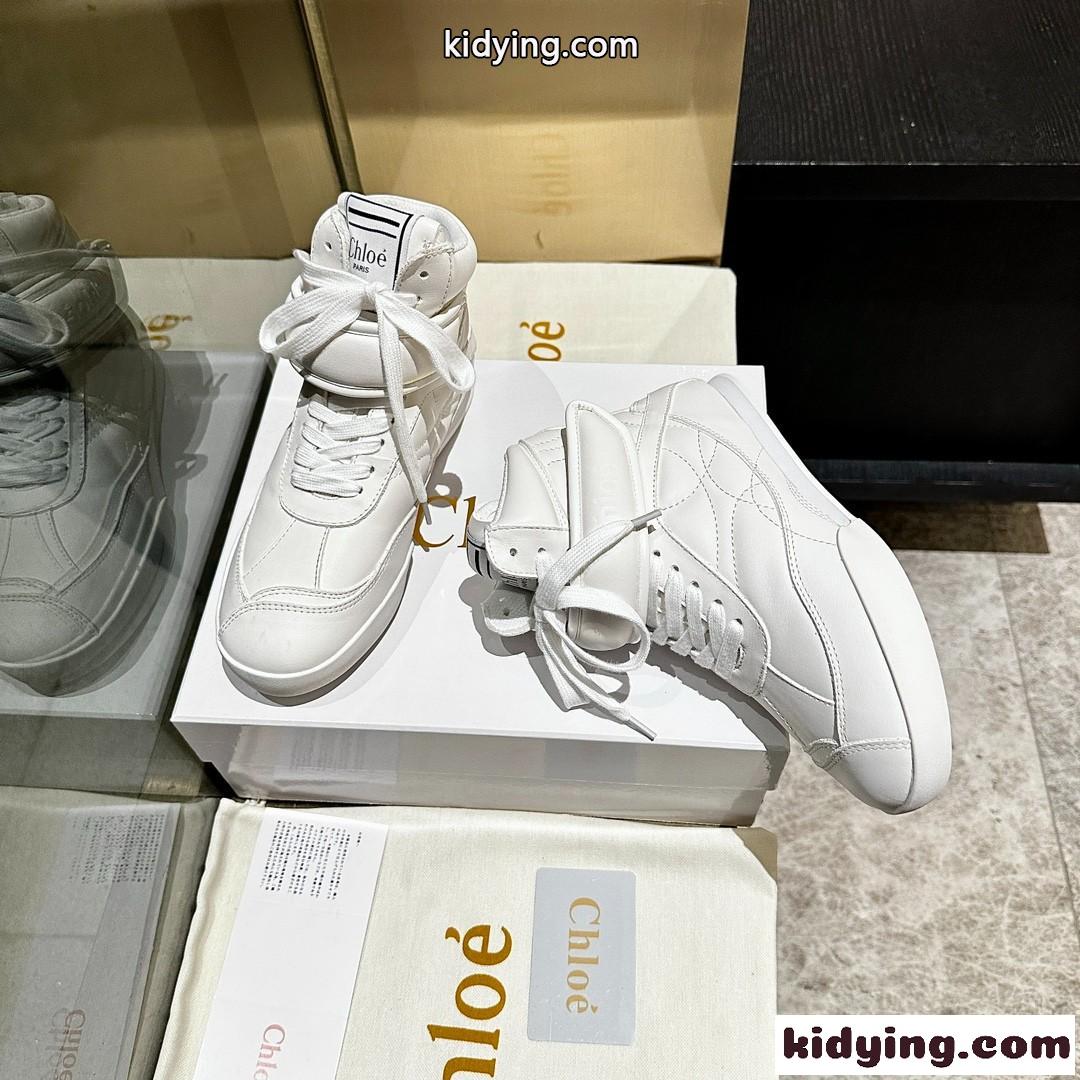 クロエ スニーカー スーパーコピー 人気 カジュアル CHLOÉ KICK ハイトップ スニーカー-4