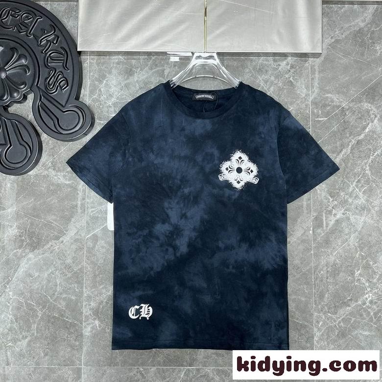 クルーネック 半袖 トップス クロムハーツ tシャツ コピー 定番 ロゴ 着心地いい おしゃれ カジュアル 人気 快適-1