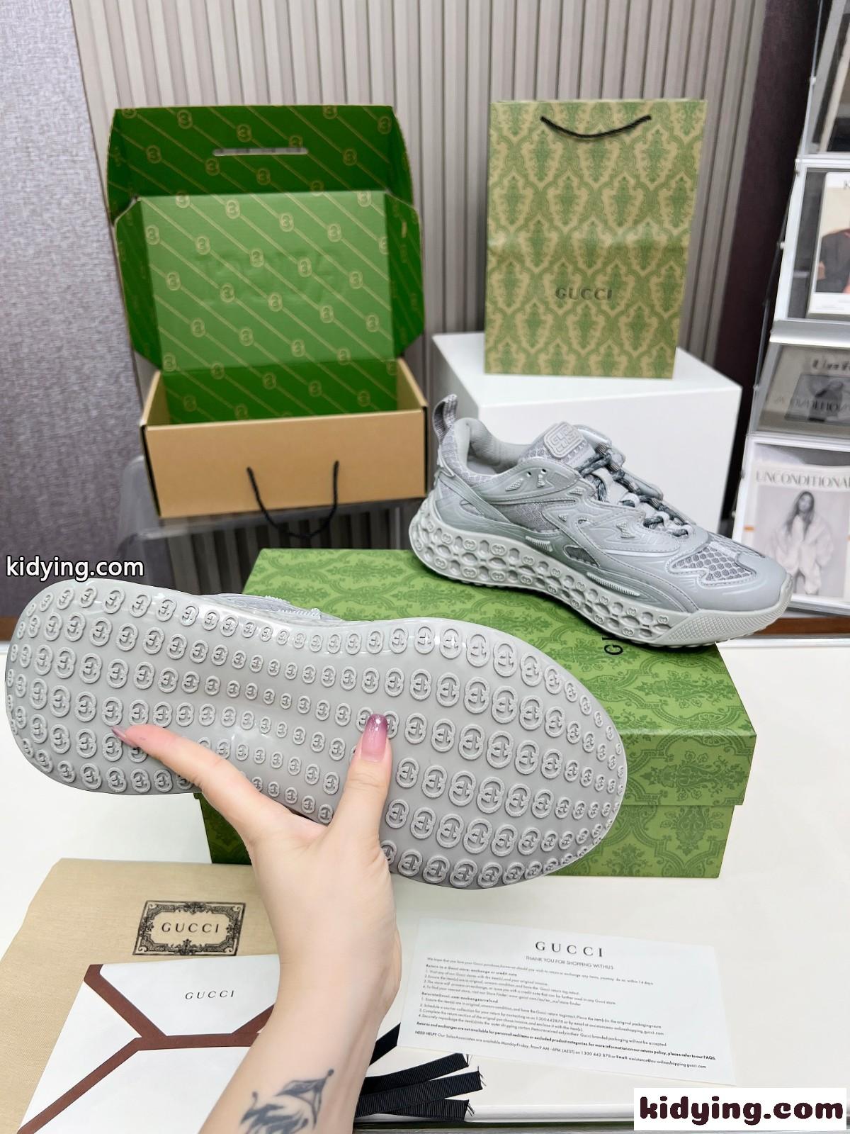 人気新作～GUCCI cub3dスニーカー グッチ スーパーコピー n級品 グレー-3