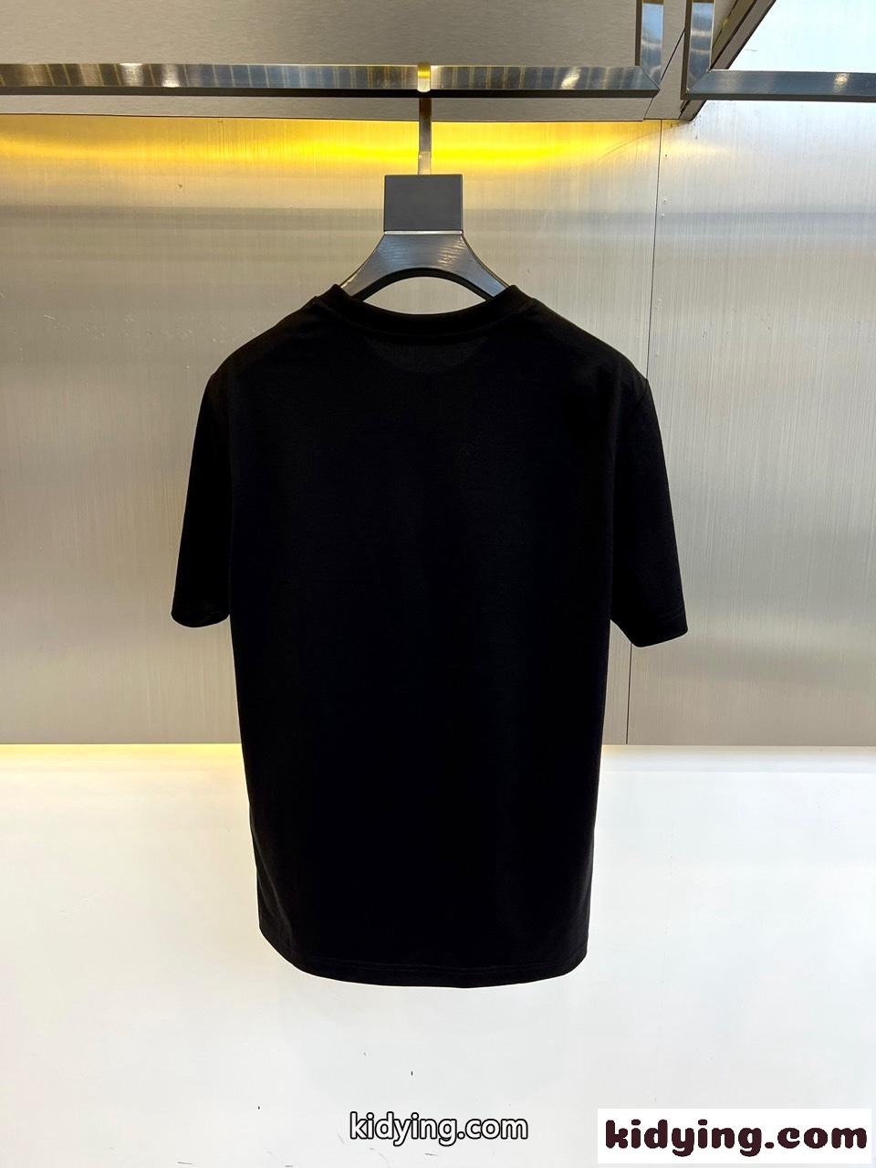 ベーシック クルーネック トムブラウン 半袖Tシャツ コピー 着心地いい ブラック-4