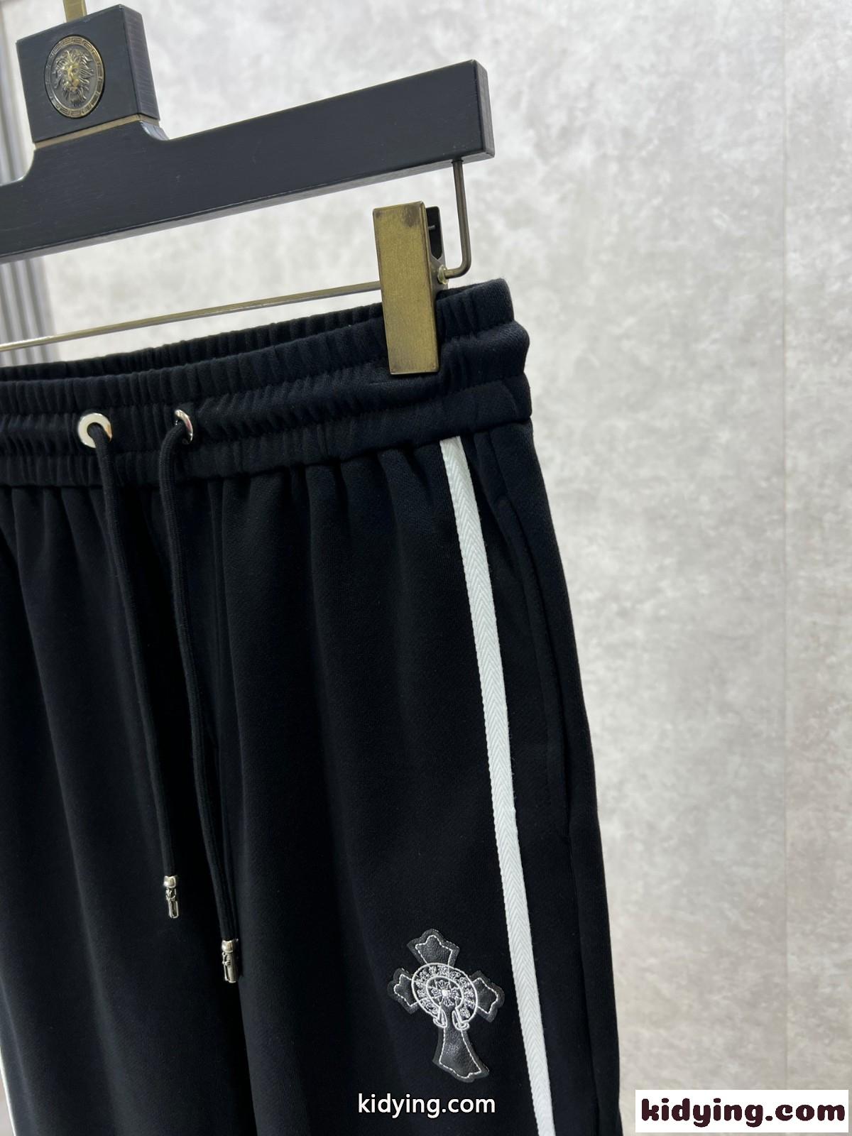 カジュアル クロムハーツ パンツ コピー ロゴ メンズ スウェットパンツ-2