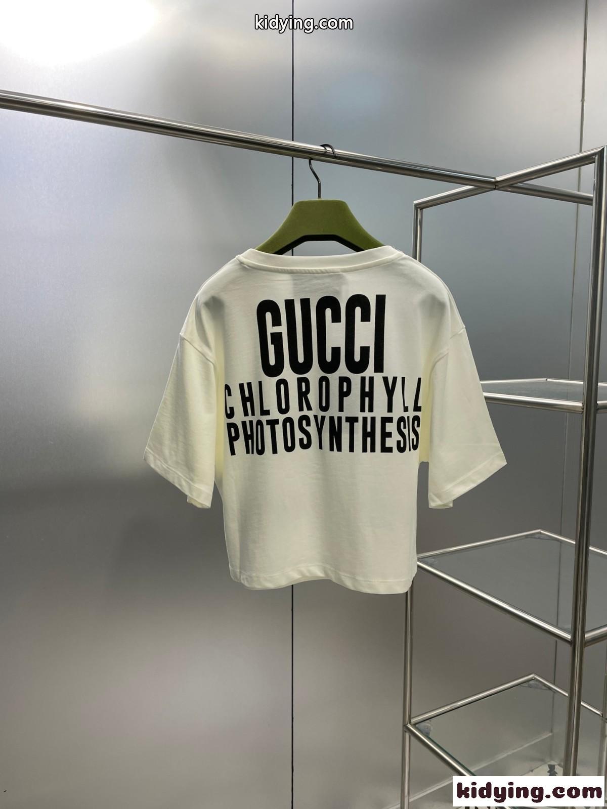 GUCCI エンブロイダリー入り コットン Tシャツ グッチ Tシャツ コピー レディース-1