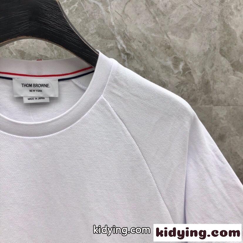 カジュアル ベーシック クルーネック トムブラウン Tシャツ コピー 半袖Tシャツ-2
