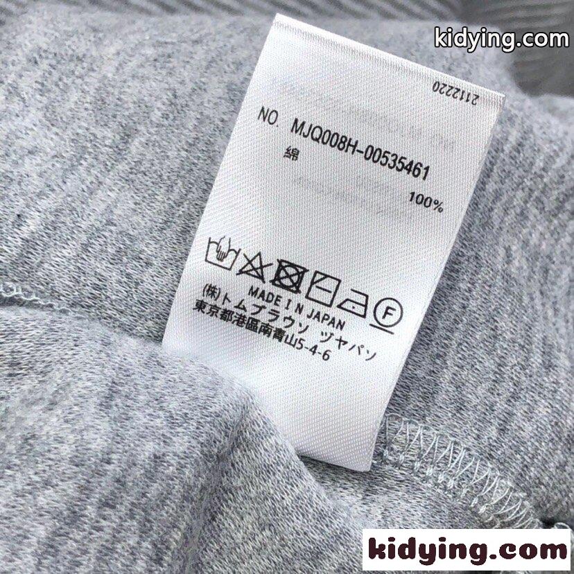 定番 カジュアル コットン スウェットシャツ トムブラウン Tシャツ 偽物 グレー-3