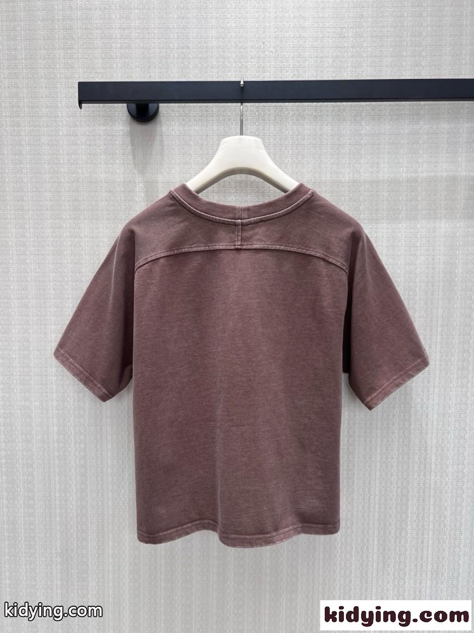 シグネチャープリント オーバーダイ 半袖Tシャツ ルイ・ヴィトン Tシャツ コピー-2