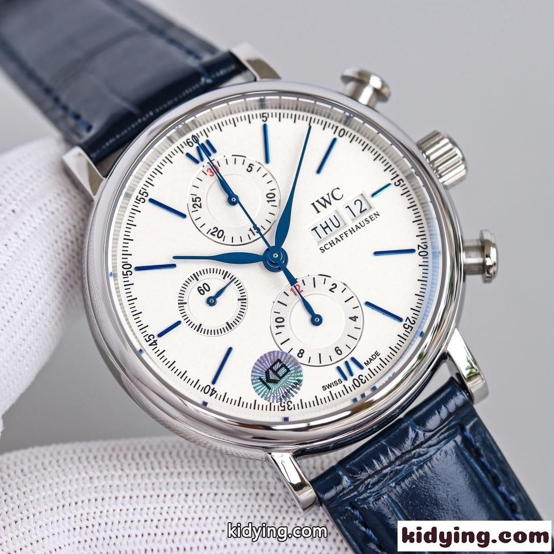 IWC 多機能 上品 42mm アナログ ウォッチワインダー 時計 コピー カジュアル ビジネス メンズ 腕時計-0